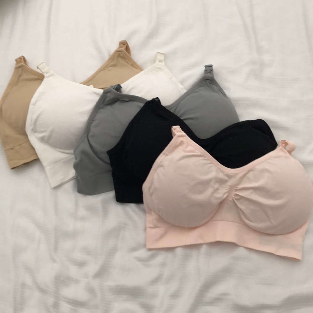 Nursing Bras, 5 pack! Never worn!
